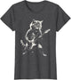 Cat Playing Guitar Rock Music Band Cool Graphic Vintage