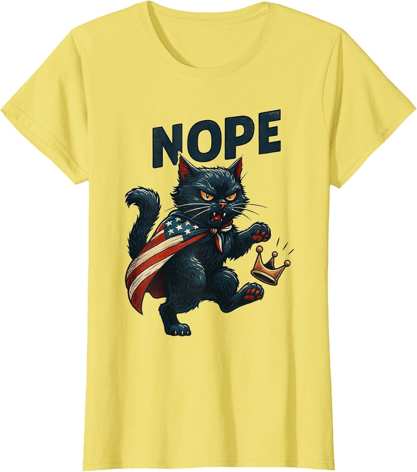 No Kings Funny Cat