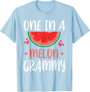Cute Watermelon One in A Melon Grammy Mother Son Daughter
