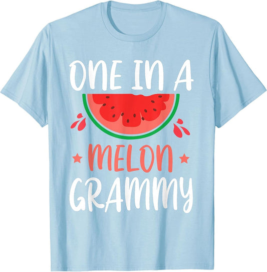 Cute Watermelon One in A Melon Grammy Mother Son Daughter