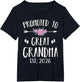 Promoted to Great Grandma Est 2026 New Great Grandmother
