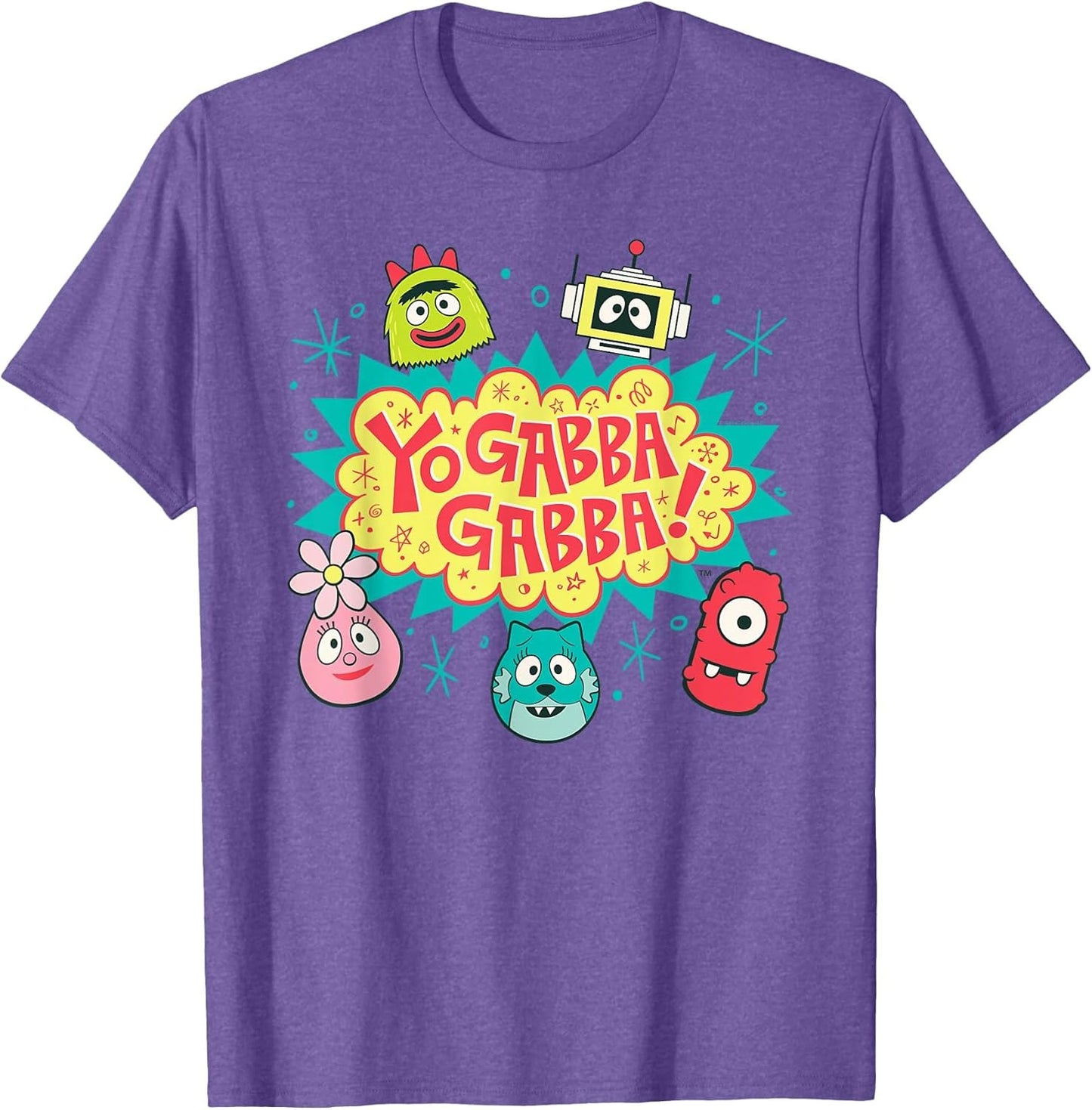 Yo Gabba Gabba! Logo with Character Heads TV Show