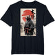 Samurai Grizzly Bear with Red Sun Japanese Ink Art Style