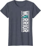 Cervical Cancer Warrior - Sideways Teal Awareness Ribbon