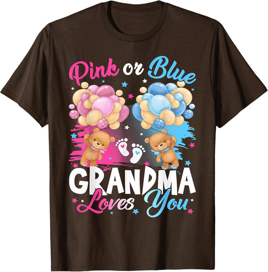 Bears Pink Or Blue Grandma Loves You Gender Reveal