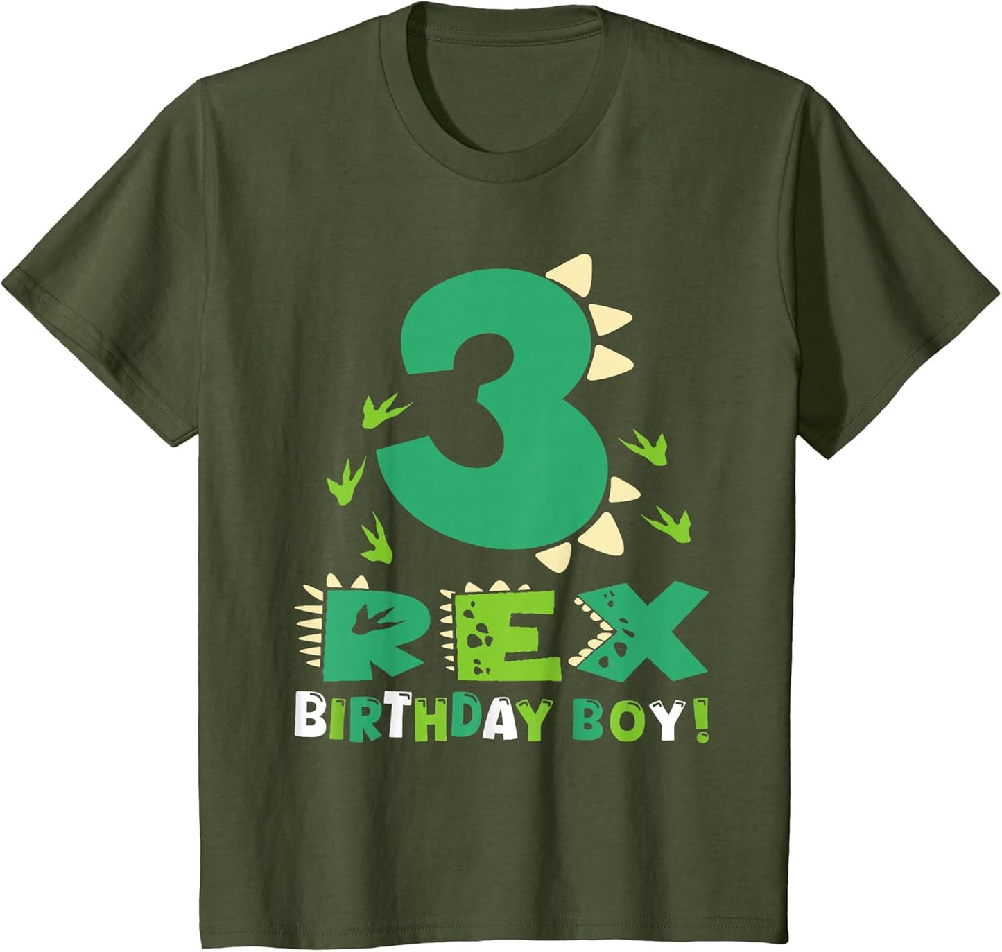 Kids Three Rex 3rd Birthday Third Dinosaur 3 Year Old Bday Boy