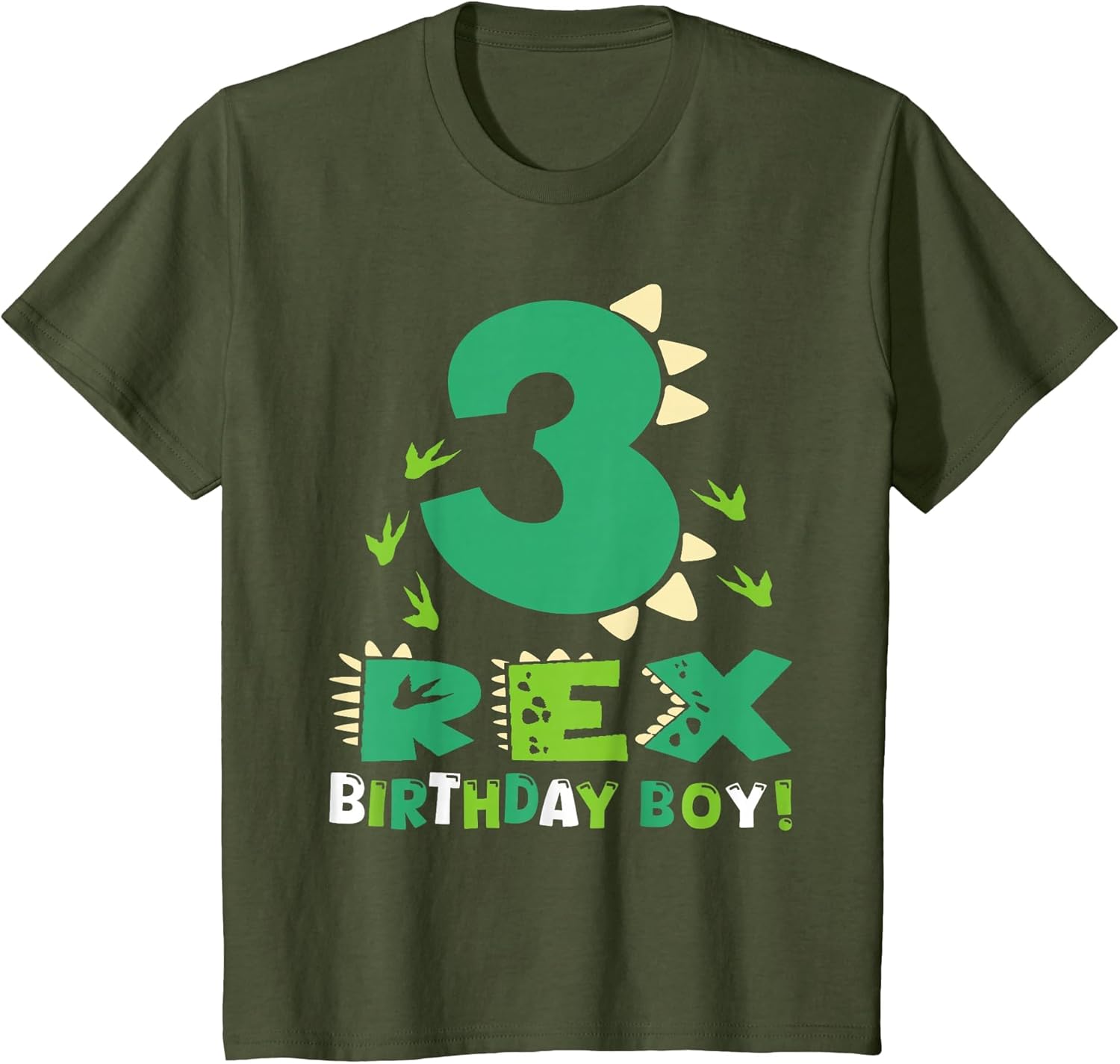 Kids Three Rex 3rd Birthday Third Dinosaur 3 Year Old Bday Boy