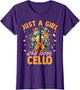 Cello Musical Girls Women Just A Girl Who Loves Cello