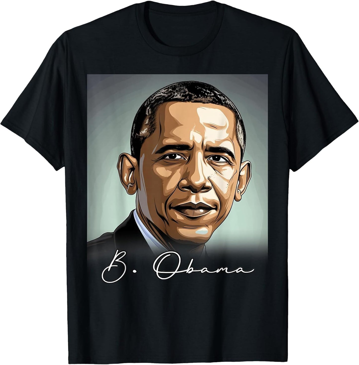 Portrait Barack Obama President Patriotic
