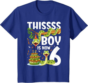 Kids 6th Reptile Birthday 6 Year Old Boy Snake Birthday Party