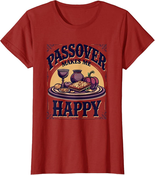 Passover Makes Me Happy Jewish Holiday Design