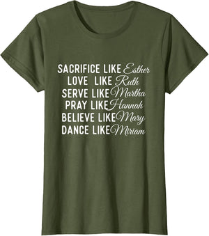 Sacrifice Like Esther Love Like Ruth - Christian Faith Jesus
