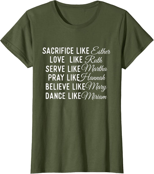 Sacrifice Like Esther Love Like Ruth - Christian Faith Jesus