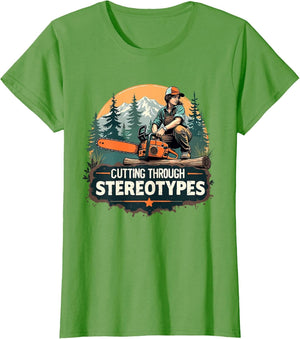 Logger Lady Foresrty Tree Service Female Arborist Chainsaw