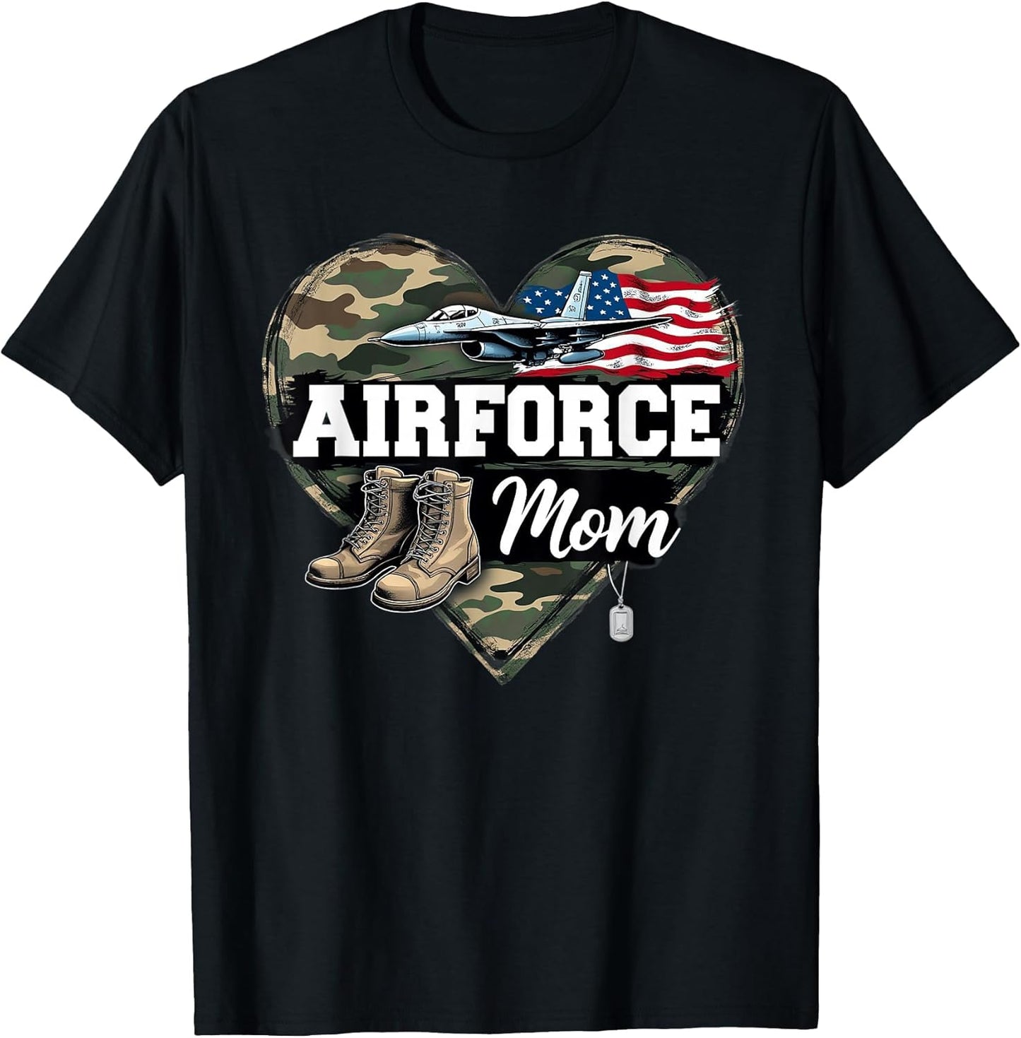 Air Force Mom Patriotic American Flag