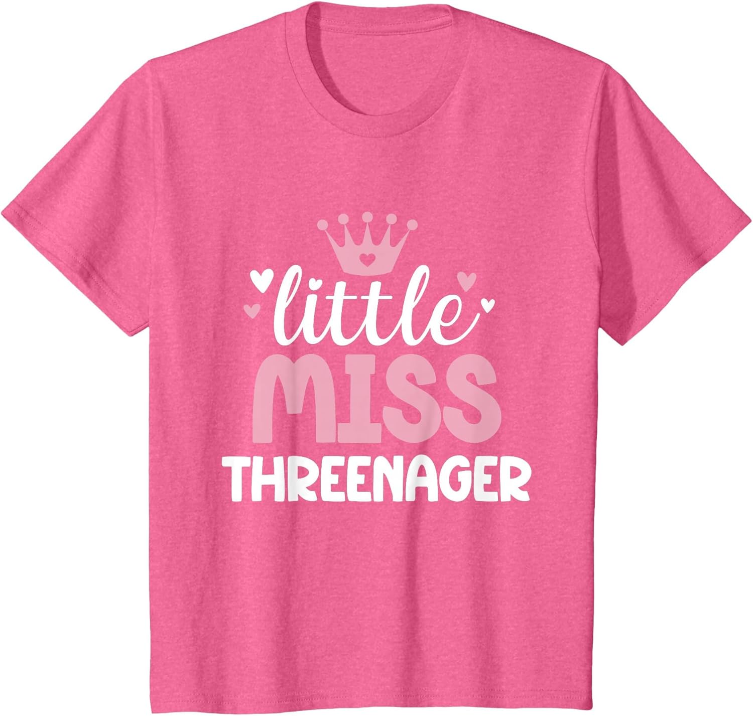 Little Miss Threenager Girl Happy 3rd Birthday Girl Toddler