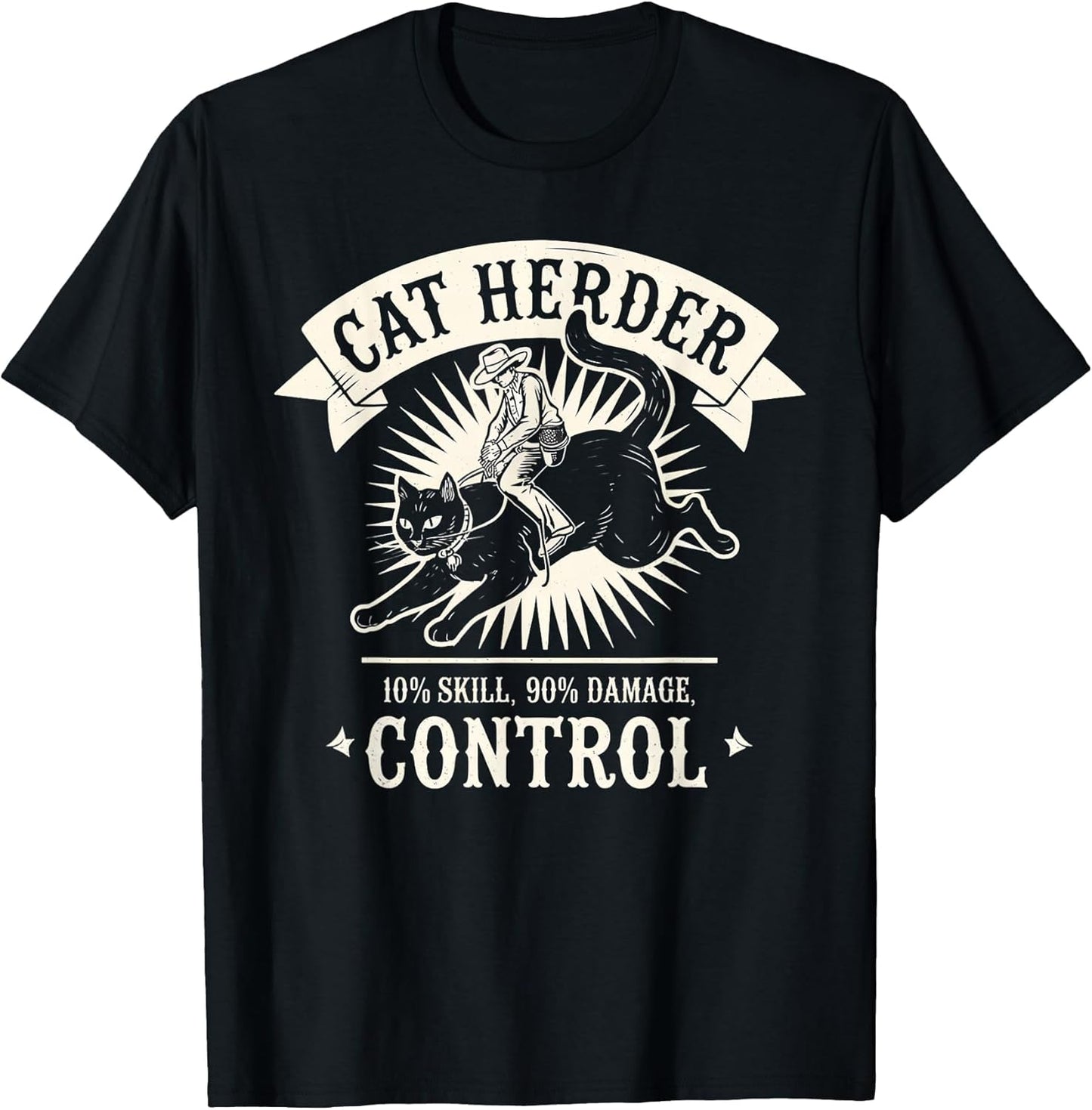 Funny Cat Herding Champion Professional Cat Herder