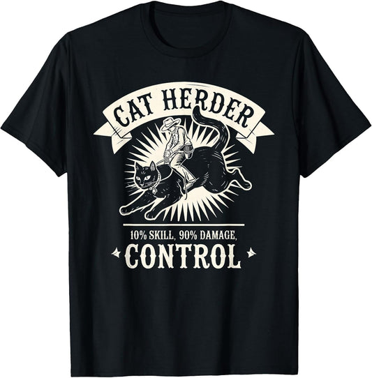 Funny Cat Herding Champion Professional Cat Herder