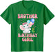 Brother of The Birthday Girl Shirt Elephant Brother 1st