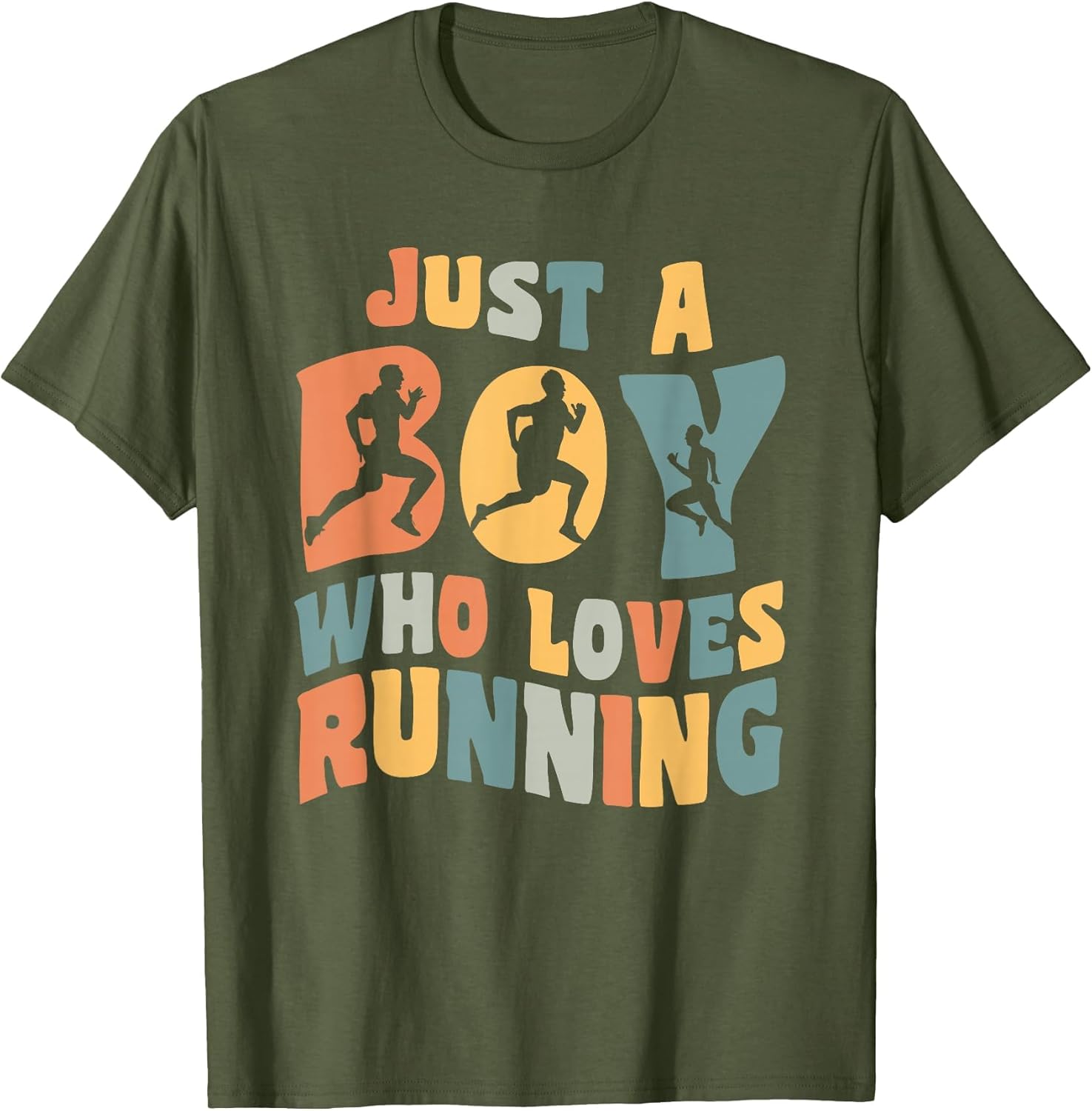 Just A Boy Who Loves Running Apparel Run Quote Marathon