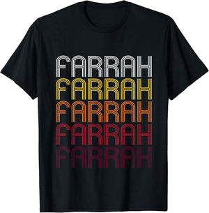 Farrah Retro Wordmark Pattern - Vintage Style