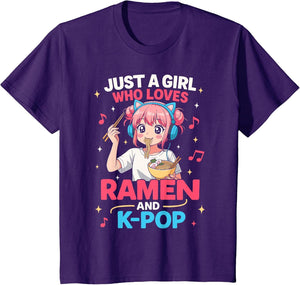 Just A Girl Who Loves Ramen and K-pop Funny Kpop Lover