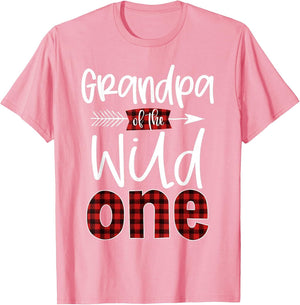 Grandpa of The Wild One Shirt Plaid Lumberjack 1st Birthday