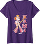 Women's One Piece Anime Nami Egghead Island Costume V-Neck