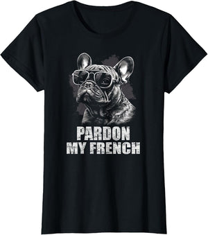 French Bulldog Funny Art with Pardon My French Design