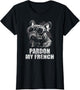 French Bulldog Funny Art with Pardon My French Design