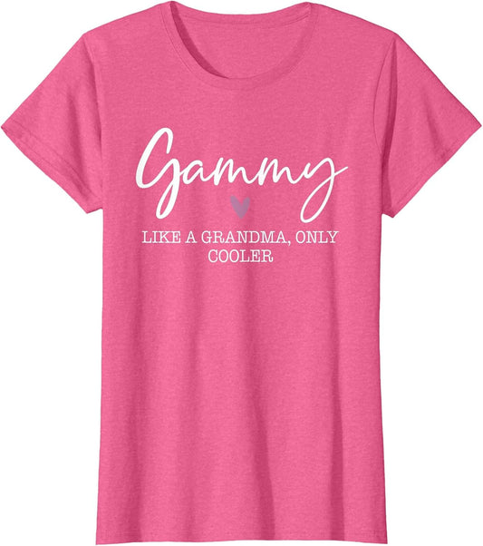 Gammy Like A Grandma Only Cooler Heart Mother's Day Gammy