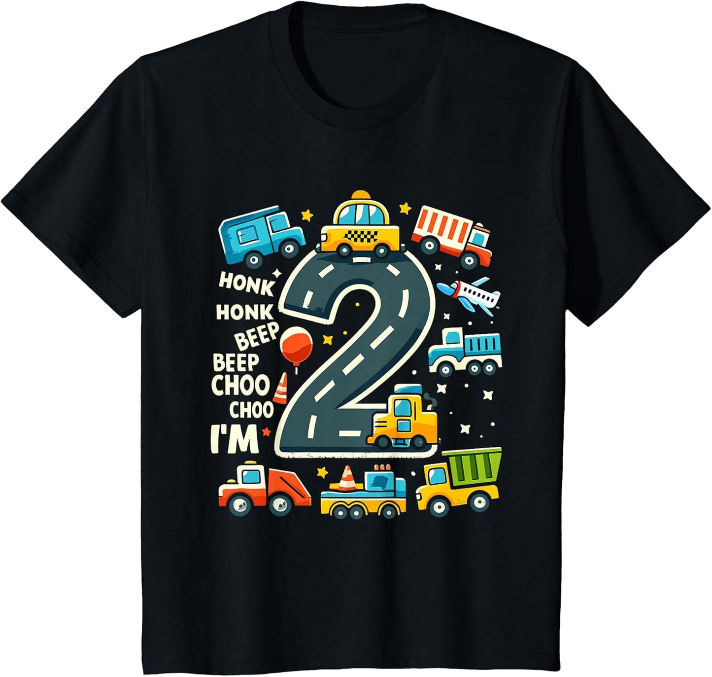 2 Year Old Transportation Birthday Boy 2nd Toddler Truck Car