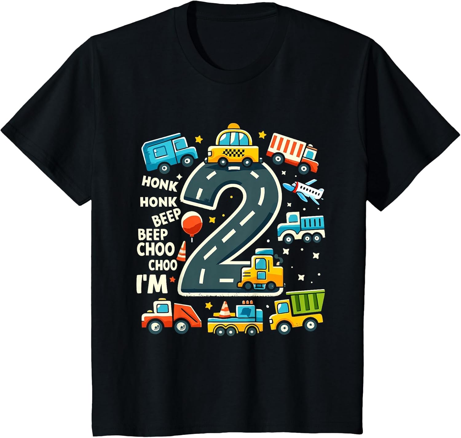 2 Year Old Transportation Birthday Boy 2nd Toddler Truck Car