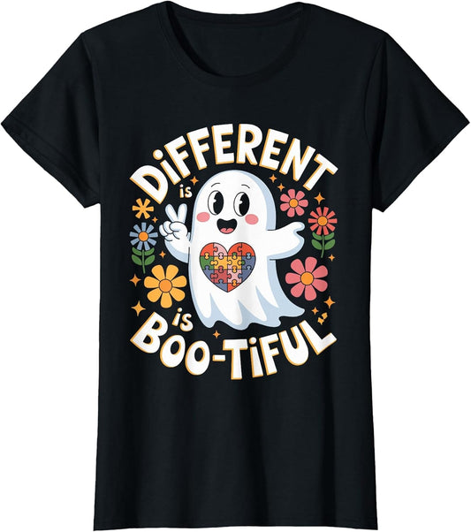 Different is Boo Tiful Halloween Autism Awareness