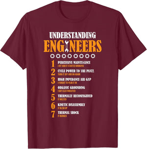 Understanding Engineers Lists Distressed Funny Engineer