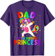 Dad of The Birthday Princess Girl Dabbing Unicorn Father