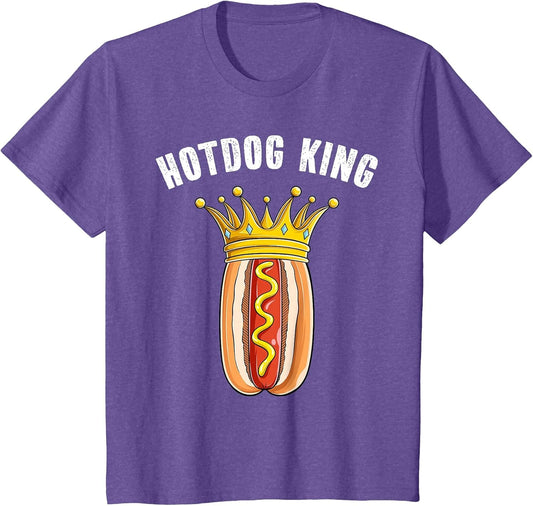 Hotdog King Cool Sausage Hot Dog Food Lover Men Boys