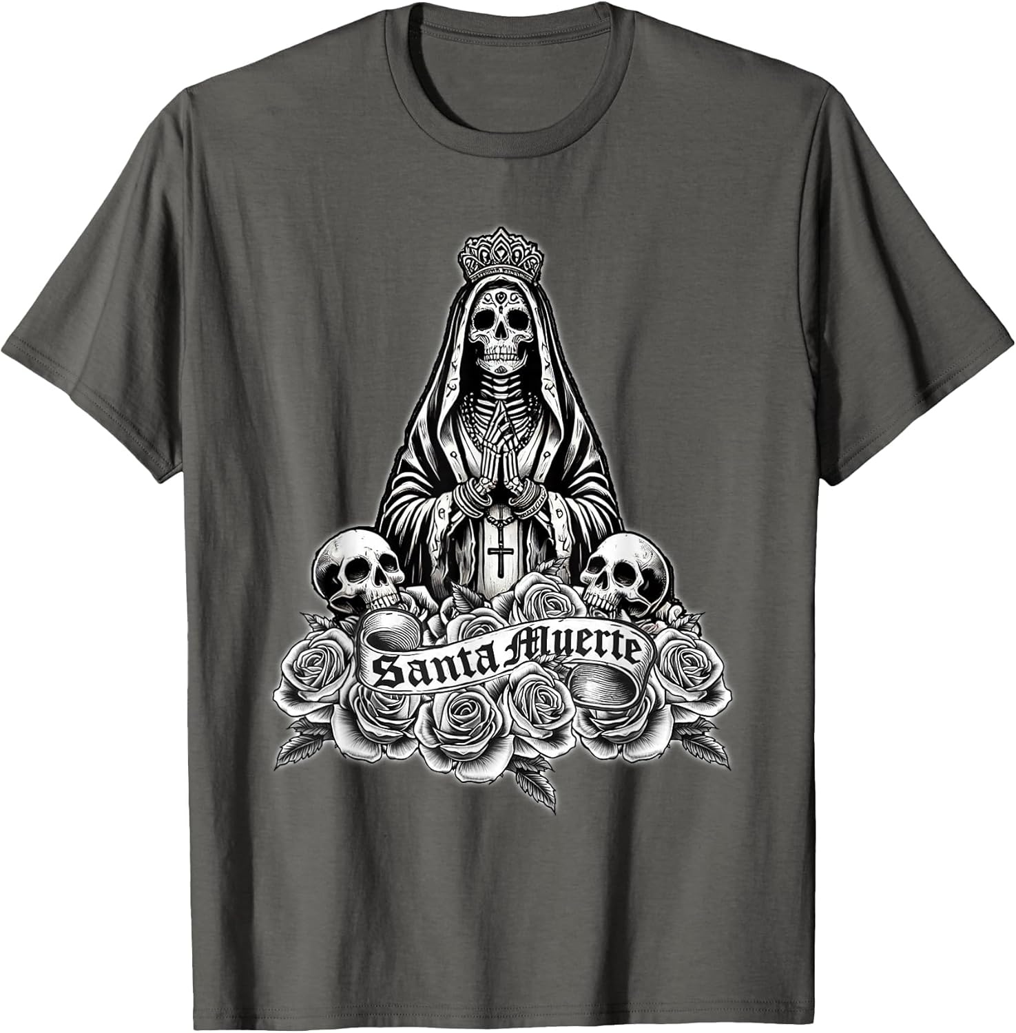 Santa Muerte Mexican Floral Saint Death