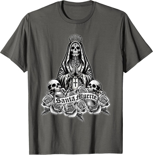 Santa Muerte Mexican Floral Saint Death