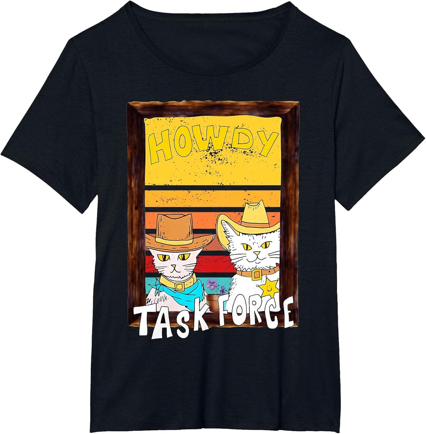 Howdy Merch. Howdy Task Force Funny Design. Funny cat