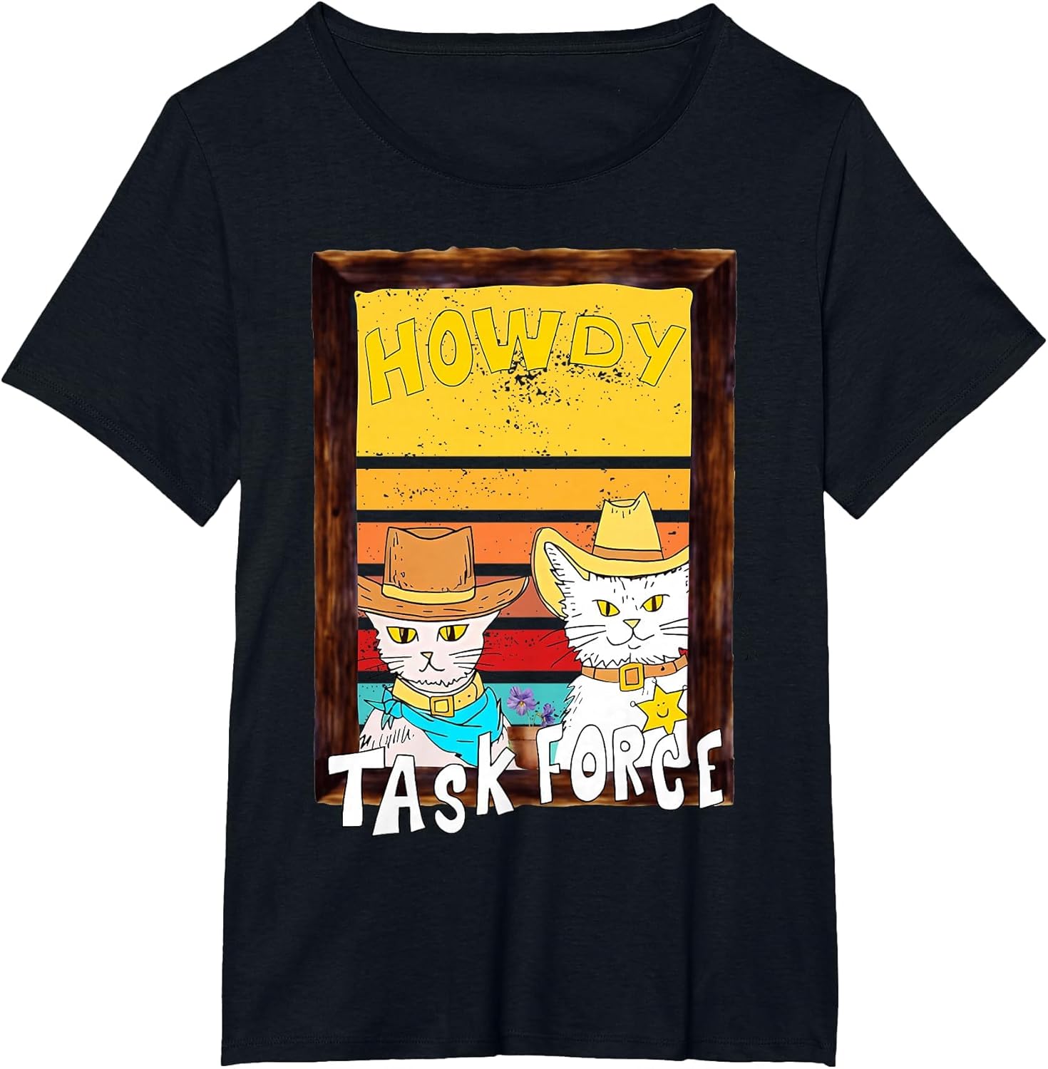 Howdy Merch. Howdy Task Force Funny Design. Funny cat