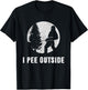 I Pee Outside Adult Humor Funny Sasquatch Bigfoot Camping