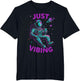Astronaut Purple and Teal Shirts, Galaxy Just Vibing