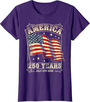 Vintage America 250 Years 1776-2026 250th Birthday 4th July