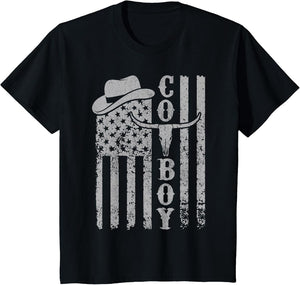 Western Country Men Teen Boy Kid Rodeo Southern Retro Cowboy