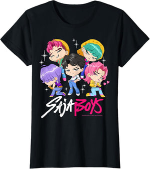 Kpop Demon Hunters Saja Boys Chibi Band Group Shot