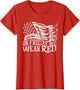 On Friday We Wear Red American Flag Military Supportive