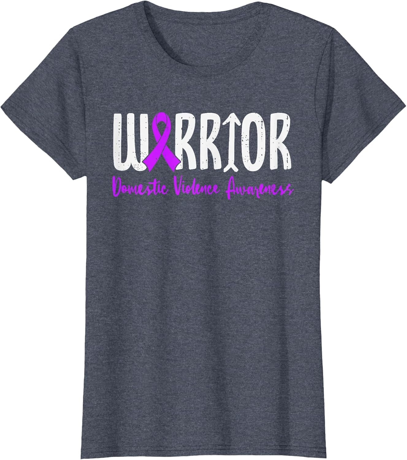 Domestic Violence Warrior Awareness Survivor Ribbon Purple