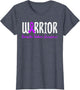 Domestic Violence Warrior Awareness Survivor Ribbon Purple
