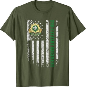 2nd Armored Cavalry Regiment Veteran USA Flag Veterans Day